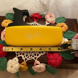 Ray-Ban Small Leather Yellow Glasses Case